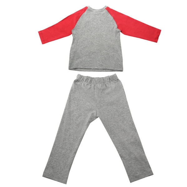 Disney Cars Grey Boys Pajama Set : Long Sleeve Shirt + Pajamas - Image 2